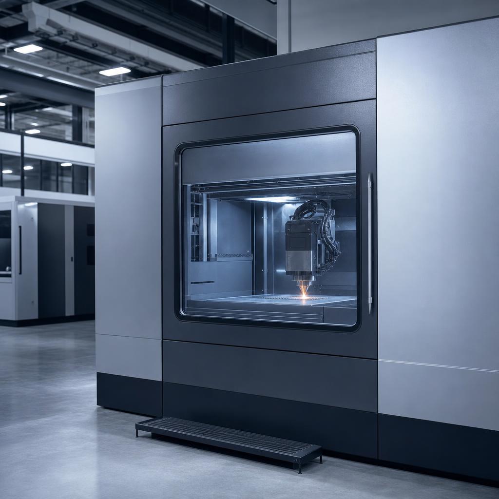 Industrijski metalni 3D štampač u proizvodnom pogonu